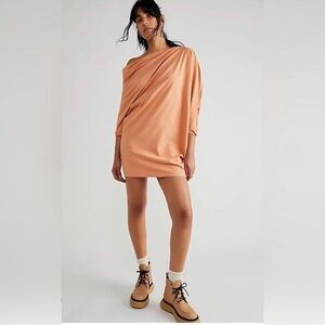 FREE PEOPLE BEACH MODERN MINI DRESS OFF SHOULDER COTTON SIZE SMALL